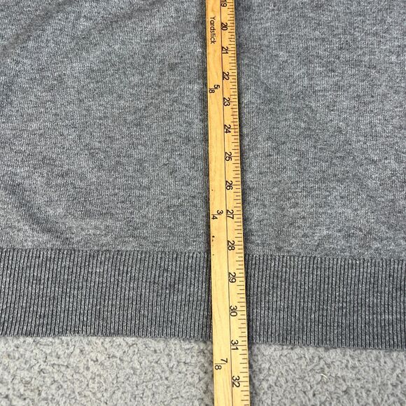 Cashmere Wool Blend Sweater Mens 4XLT Pullover V-Neck Gray Kallspin Big & Tall - Picture 7 of 10